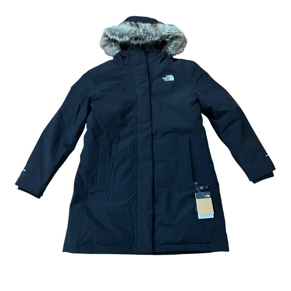 The North Face Arctic Parka Womens XXL Black DryVent 600-Down Hooded Jacket NEW